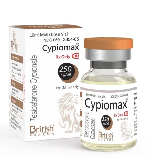 Cypiomax 250 by British Pharma vial and box Cypiomax 250 by British Pharma vial and box