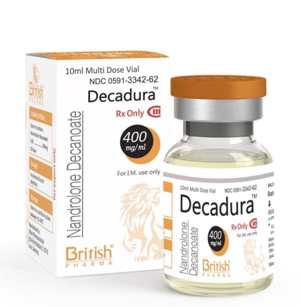 Decadura 400 by British Pharma vial and box Decadura 400 by British Pharma vial and box