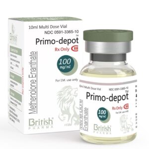 Primo-depot 100 by British Pharma vial and box